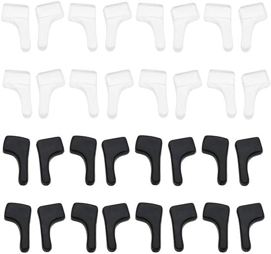 Occhiali da sole in silicone 30 pezzi - Adatti per occhiali - Materiale morbido/flessibile - Larghezza delle staffe fino a 4mm - Dimensione delle staffe 5x2mm - Protezione sportiva efficace - Occhialino di protezione