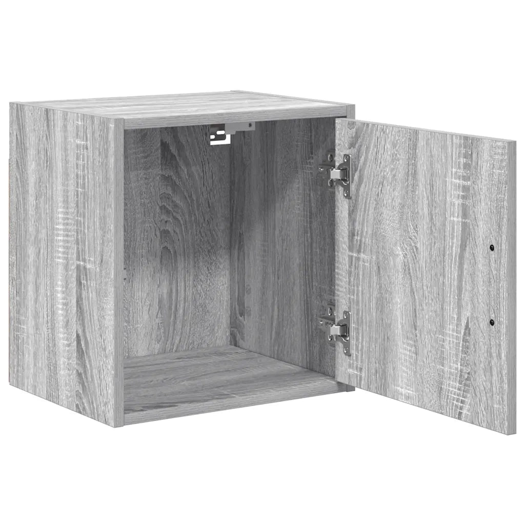 vidaXL Pensili per Garage 2 pz Grigio Sonoma in Legno Multistrato
