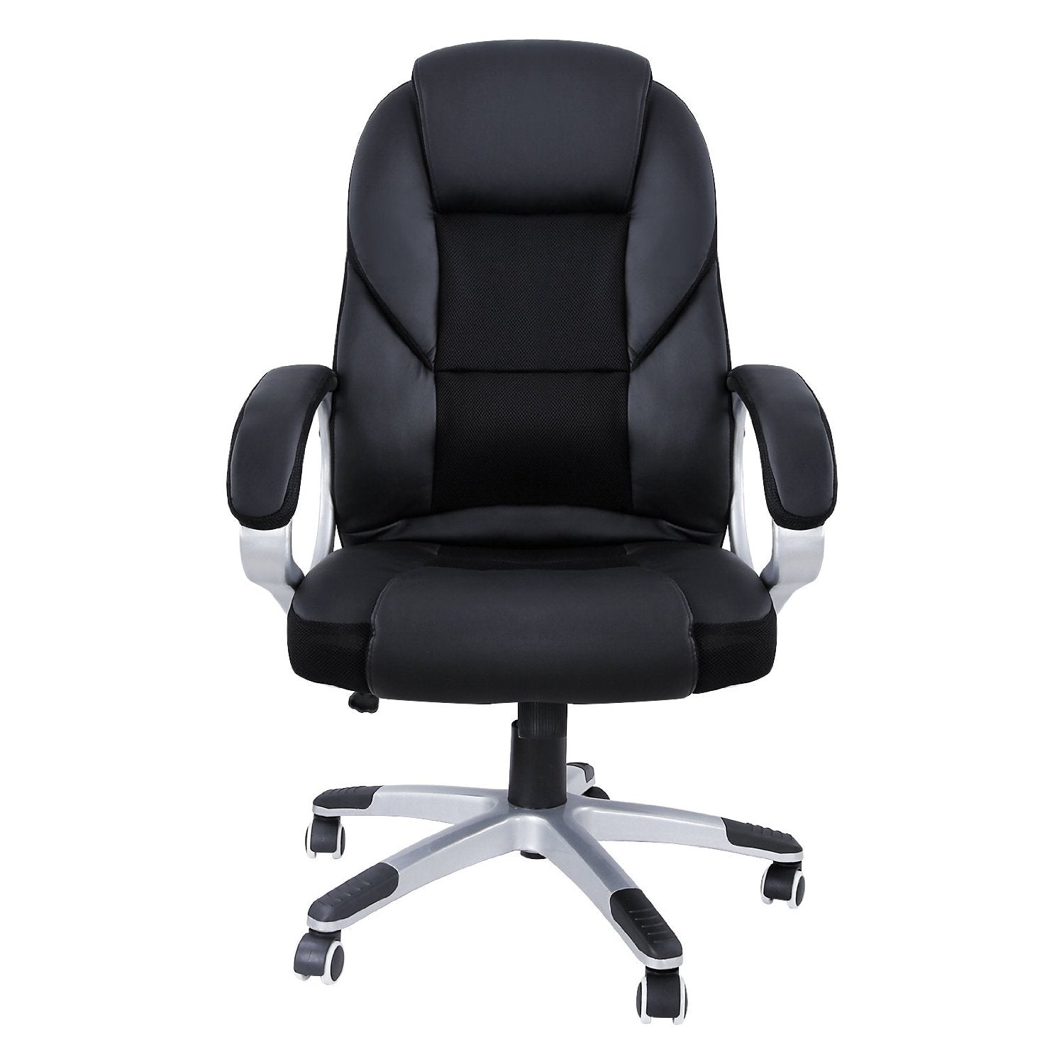 Sedia da ufficio ergonomica classica nera 150 kg max 0512009
