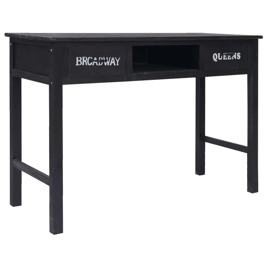 Tavolo Consolle | Tavolo d'Ingresso Nero 110x45x76 cm in Legno