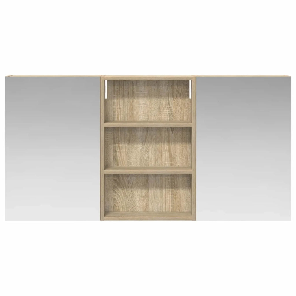 Set di Armadi da Bagno con porta 3 pcs 120 x 10,5 x 60,5 cm