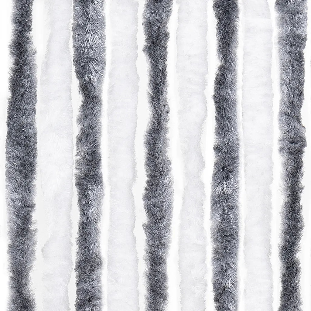 Zanzariera Grigio e Bianco 100x220 cm Ciniglia CFW3574178