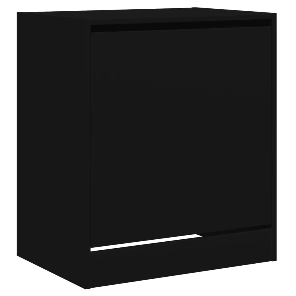 Scarpiera mobile contenitore per scarpe mobile per ingresso/corridoio/soggiorno 60 x 42 x 69 cm legno ingegnerizzato nero 02_0022006