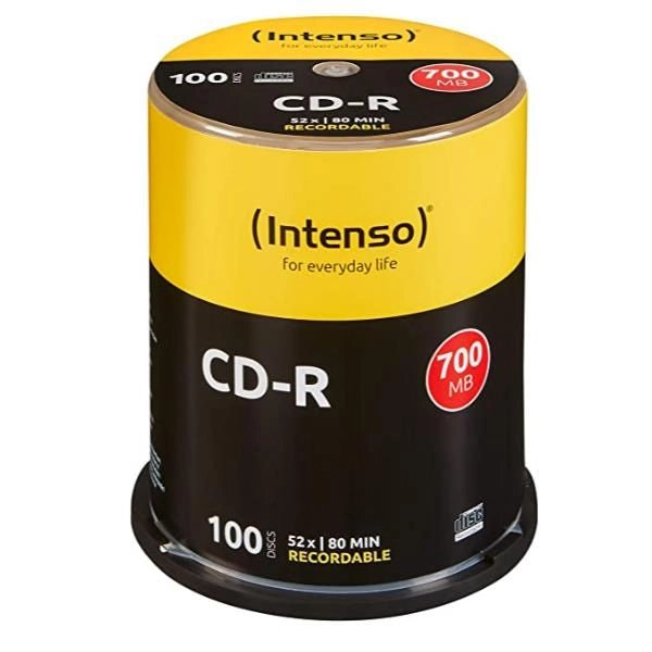 Cd-r 700 mb/80 m.52x cake box 100pz - 1001126