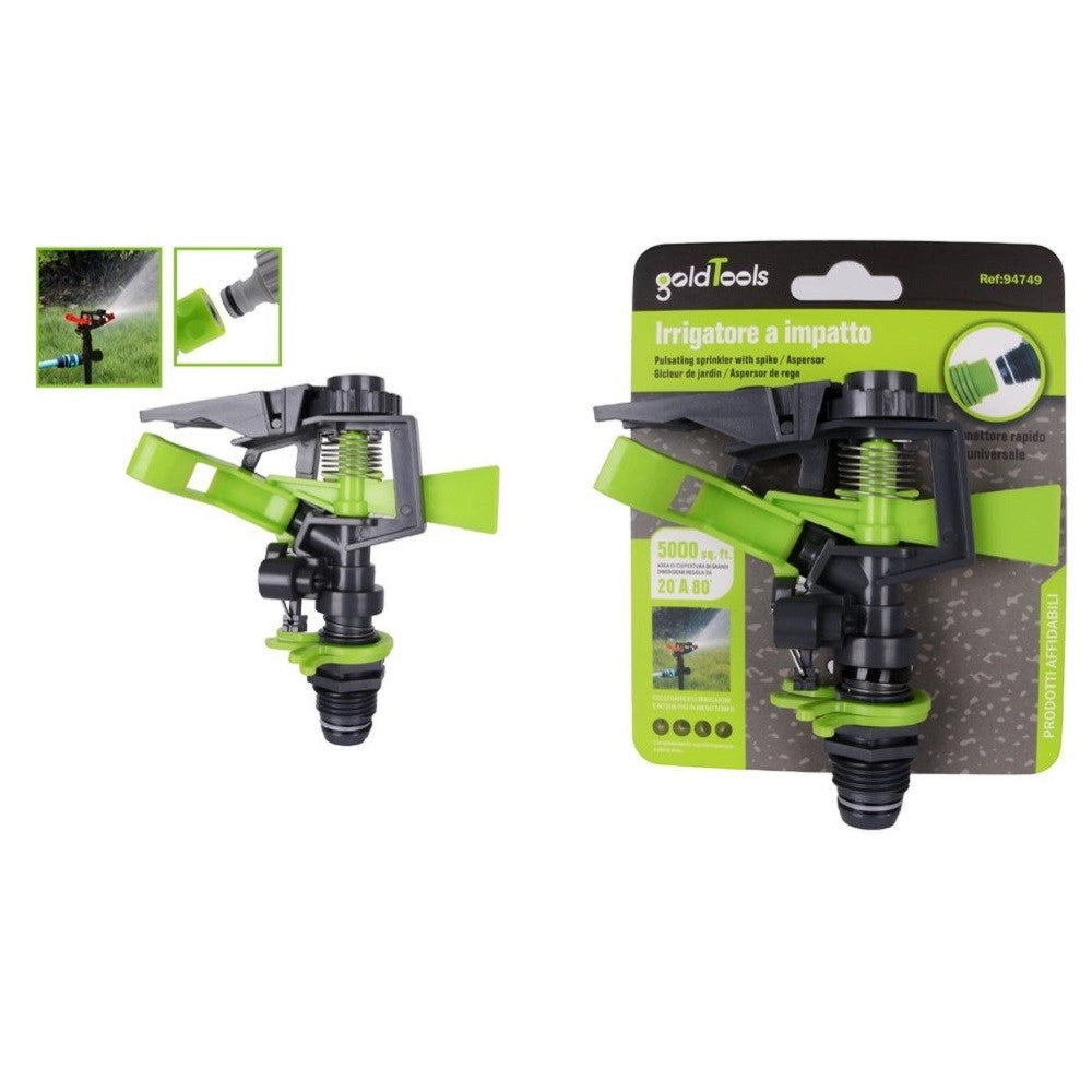 Trade Shop - Irrigatore A Settori In Abs Regolazione Gittata Copertura 450 Metri Quadri 94749 -