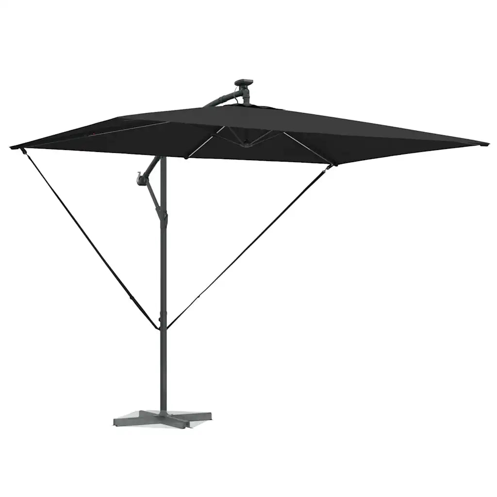 Ombrellone Nero 294 x 200 x 270 cm Poliestere e Alluminio 42003395
