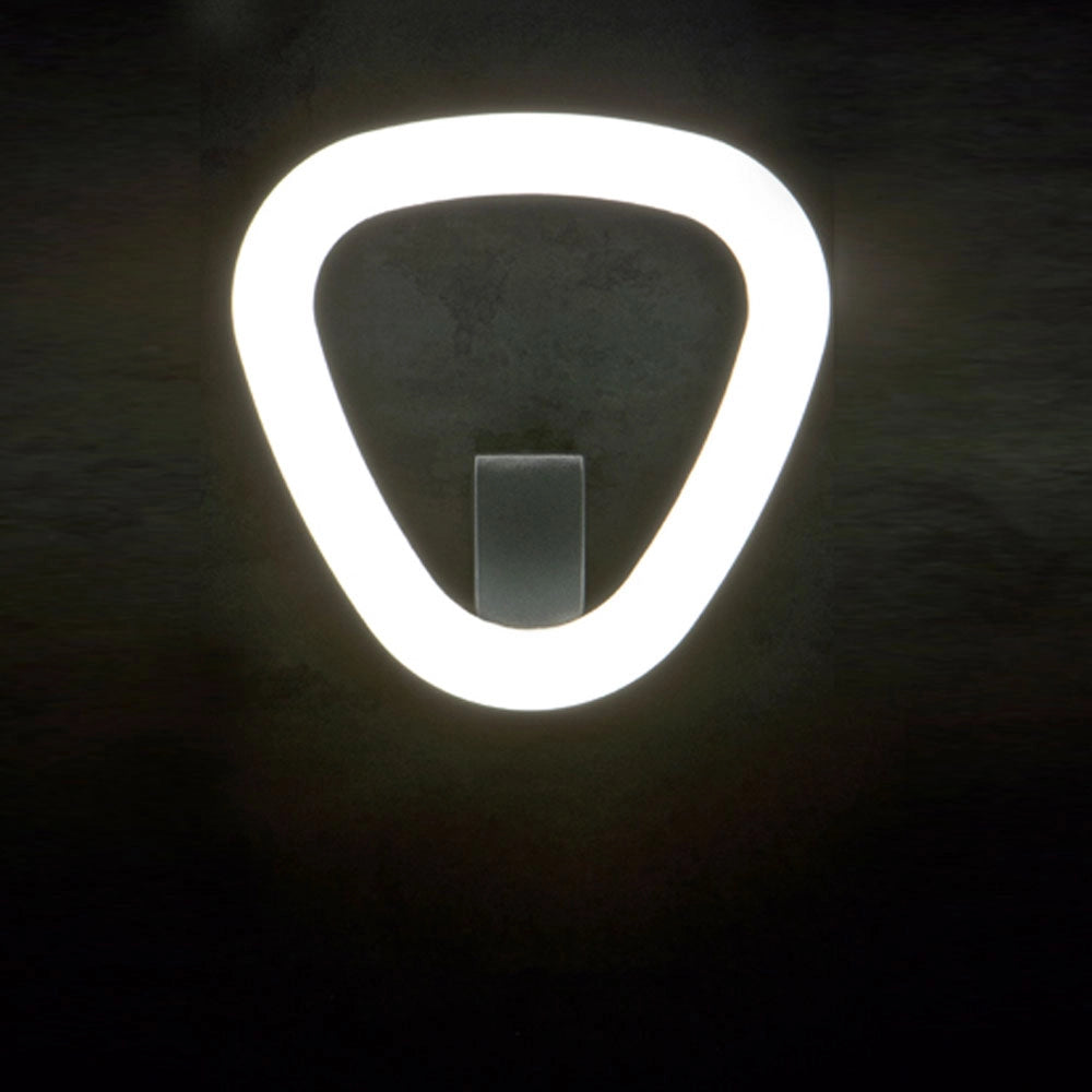 Applique a Parete Esterno Interno Tonda Led Moderna Daphne Sovil Colore: Bianco