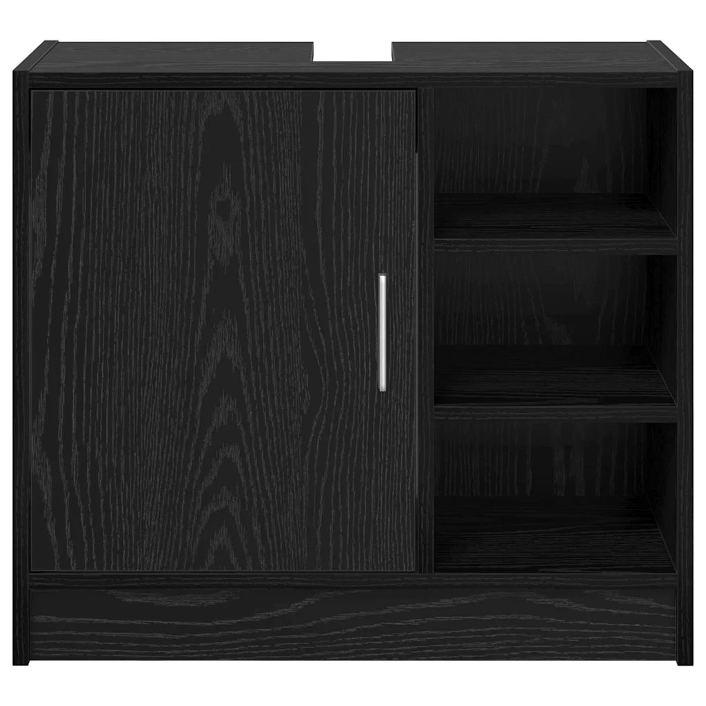 Mobile da Bagno Rovere Nero 63 x 29 x 55 cm Legno multistrato 869214