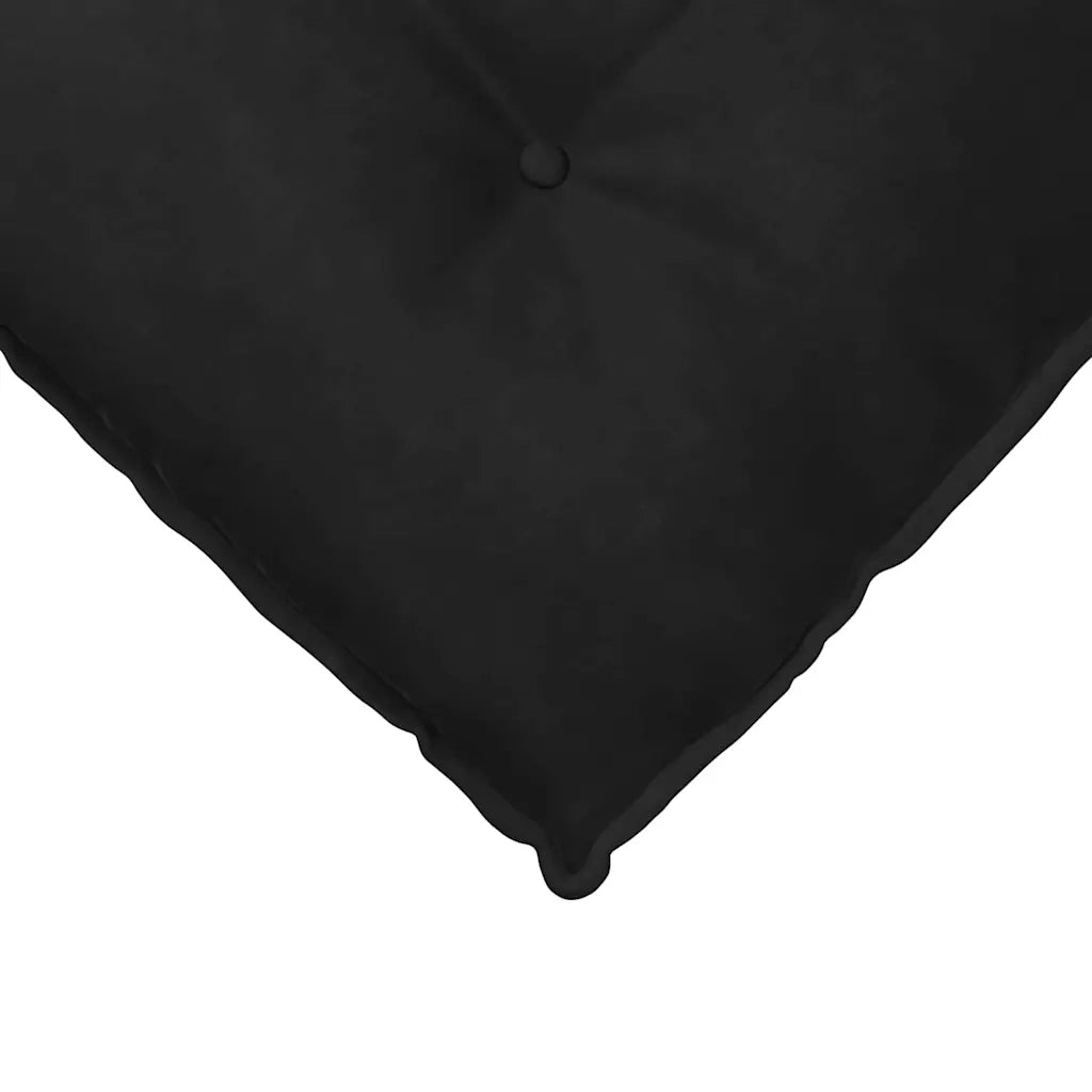 Cuscino per Schiena Nero 160 x 50 cm Tessuto in Cords 42014896