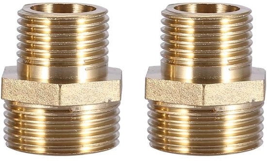 Raccordo di Adattatore per Tubi - Qualità - 3/4" a 1/2" - Per Giardini - Connettori d'Acqua - Adattatore