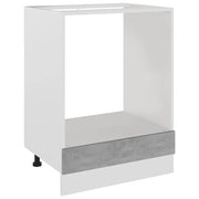 Pensile da cucina | Mobile per Forno ¡°Riga¡± Grigio Cemento 60x46x81,5 cm