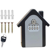 Chiave a combinazione 2 in 1, 4 cifre, con serratura e porta chiavi, portatile, esterno, per la condivisione e la sicurezza delle chiavi, da appendere al muro