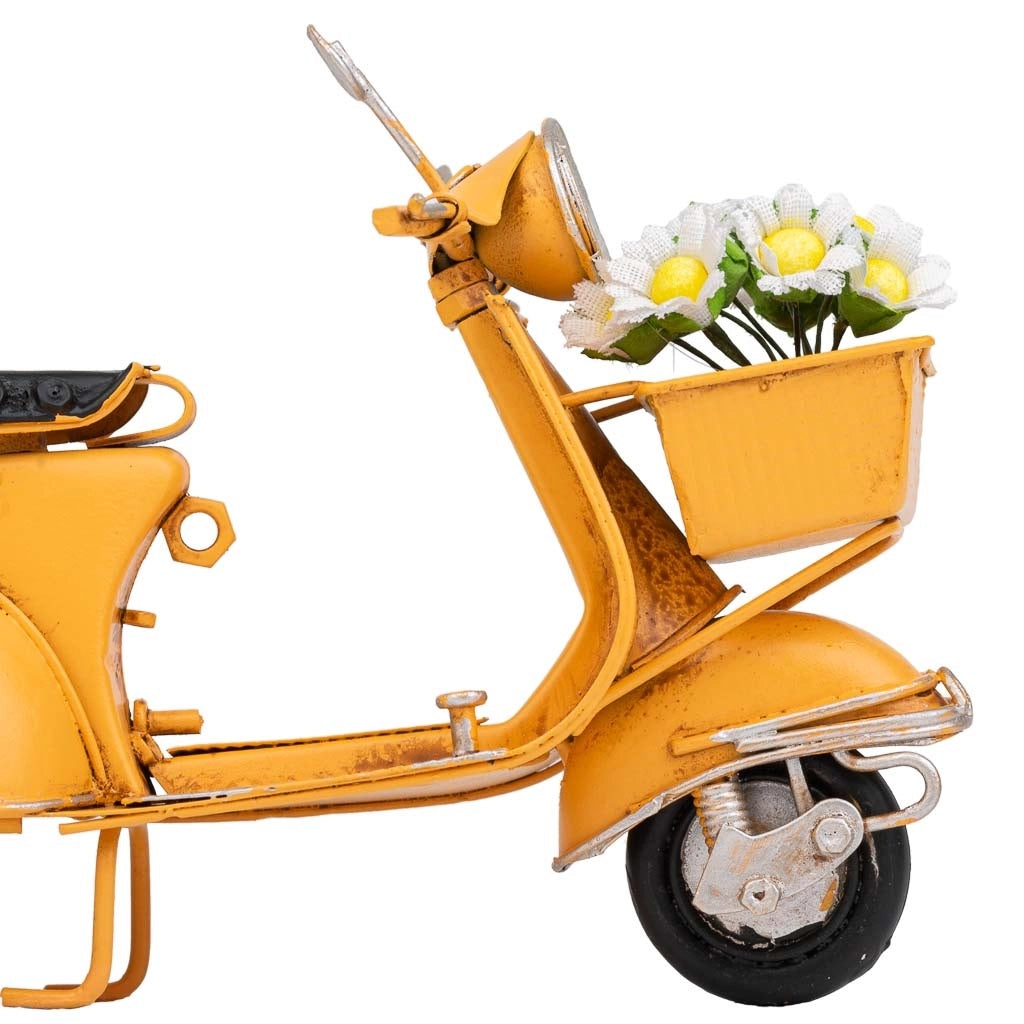Moto in metallo arancione 17,5x7x11h