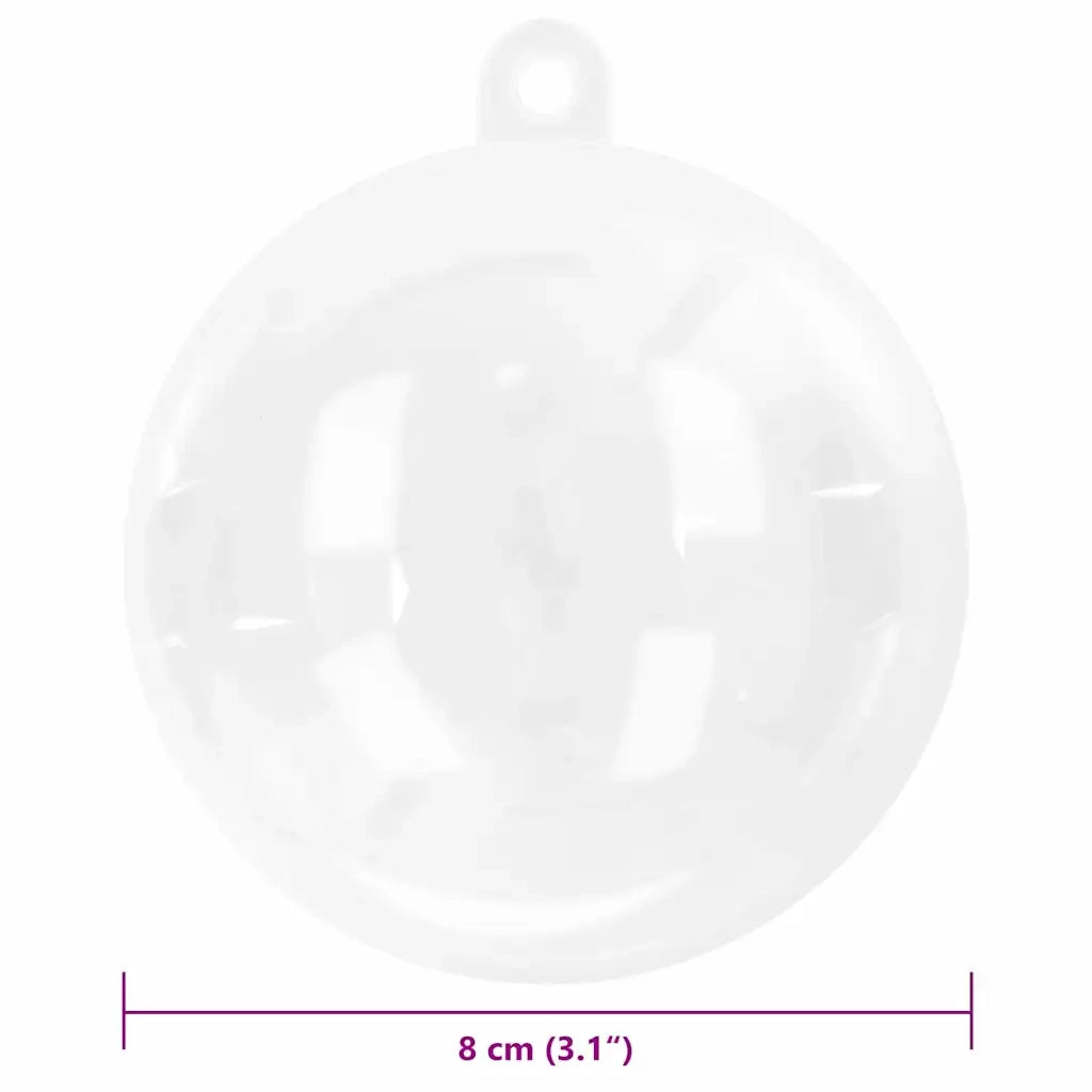 Set di Palle di Natale 25 pz Trasparente ? 8 cm CFW9684749