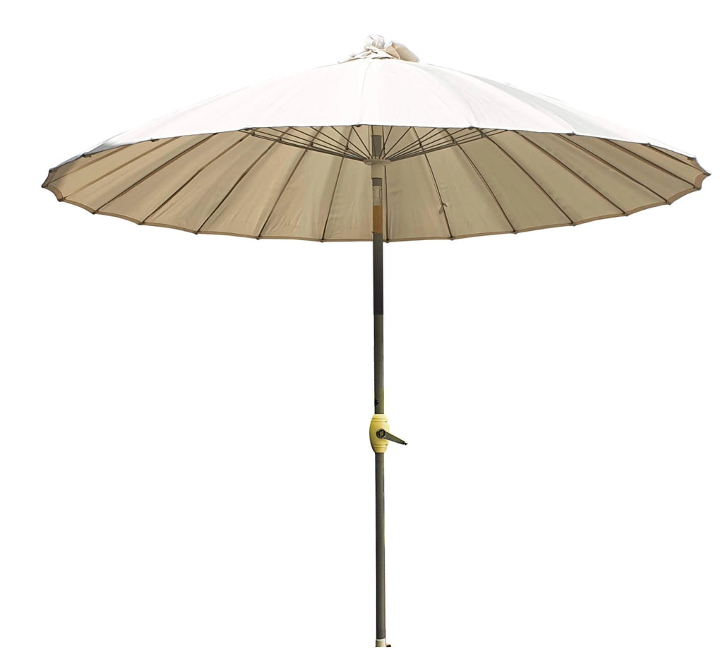 Ombrellone da Giardino Ø2,6 m Palo Ø38 mm in Alluminio Kraus Due Bianco