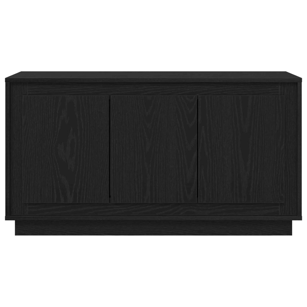 Credenza | Madia | Buffet da pranzo | Armadio da pranzo Rovere Nero 102 x 35 x 55 cm Legno multistrato