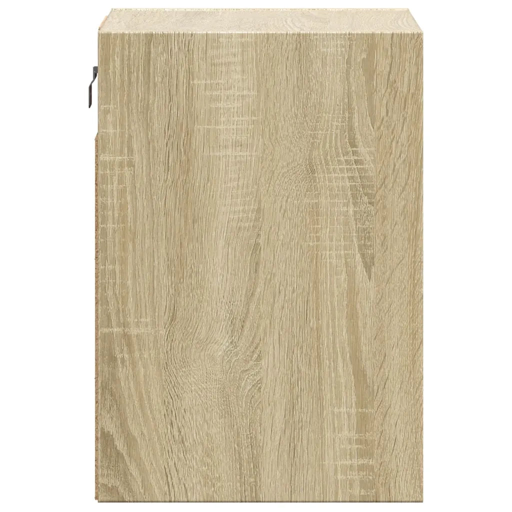 Mobile TV a Parete con Luci LED Rovere Sonoma 41x31x45 cm 852275