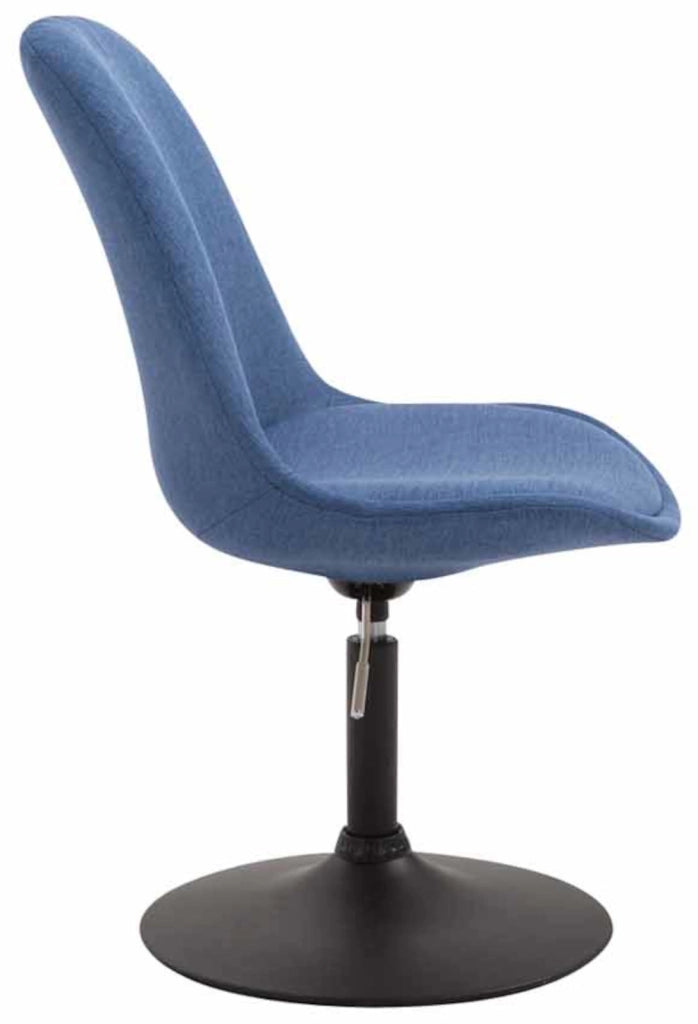 Set di 4 sedie da pranzo in tessuto Maverick blu,nero