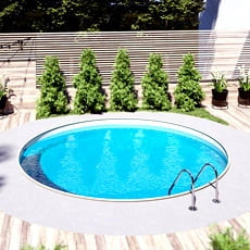Piscina interrata in acciaio circolare SKYSAND 400-h.120cm-DELUXE