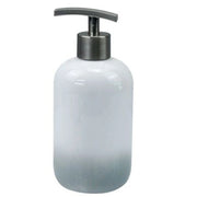 Trade Shop - Dispenser Portasapone Liquido Bianco Grigio Accessori Bagno Moderno Arredo 59914 -