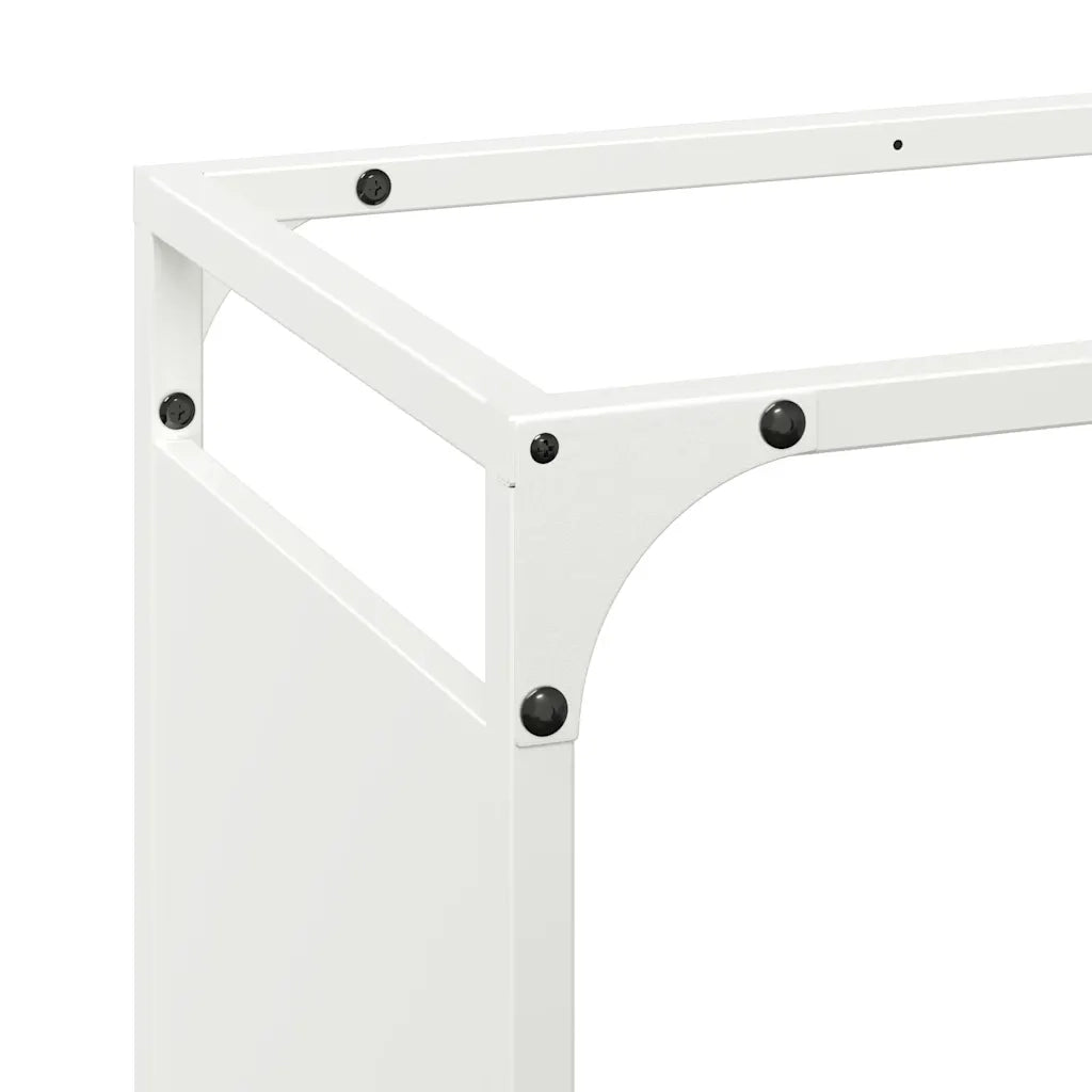 Rastrelliera per Legna da Ardere Bianca 90x28x65 cm CFW4410770