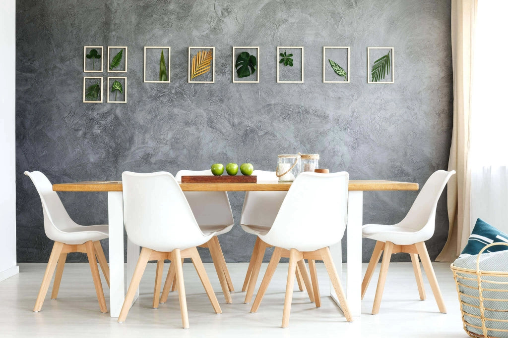 Sedia Svandinava con seduta Imbottita in Plastica Legno cm 49x54x83 - LISA