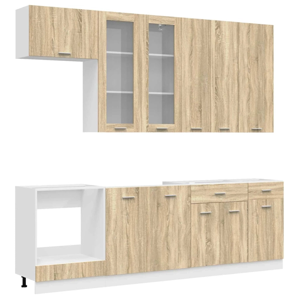 Unità Cucina LYON 8 pcs Rovere Sonoma Legno ingegnerizzato 3438213