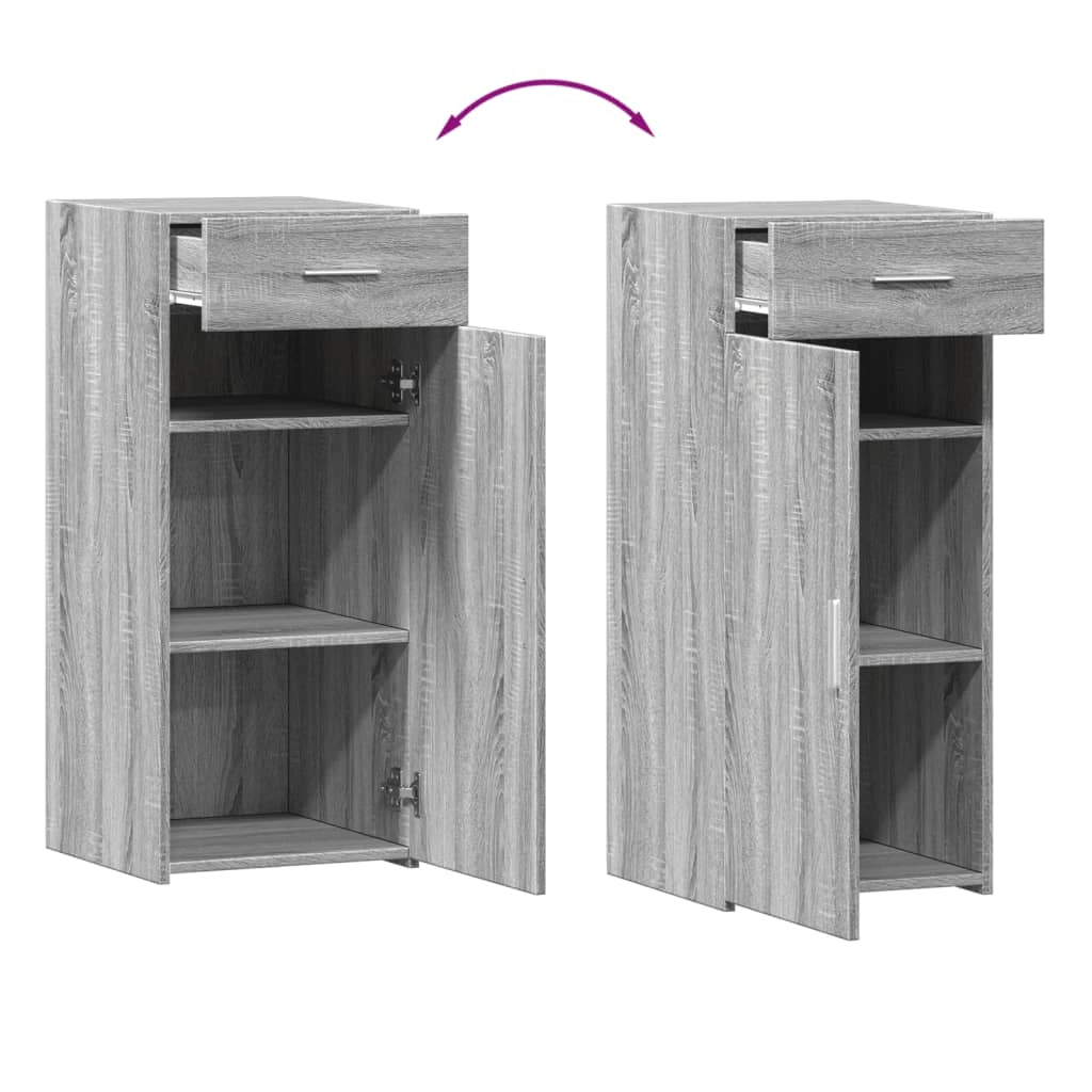 Buffet credenza cassettiera armadio mobile contenitore organizer cucina soggiorno Sonoma 40 x 42,5 x 93 cm legno ingegnerizzato grigio 02_0036364
