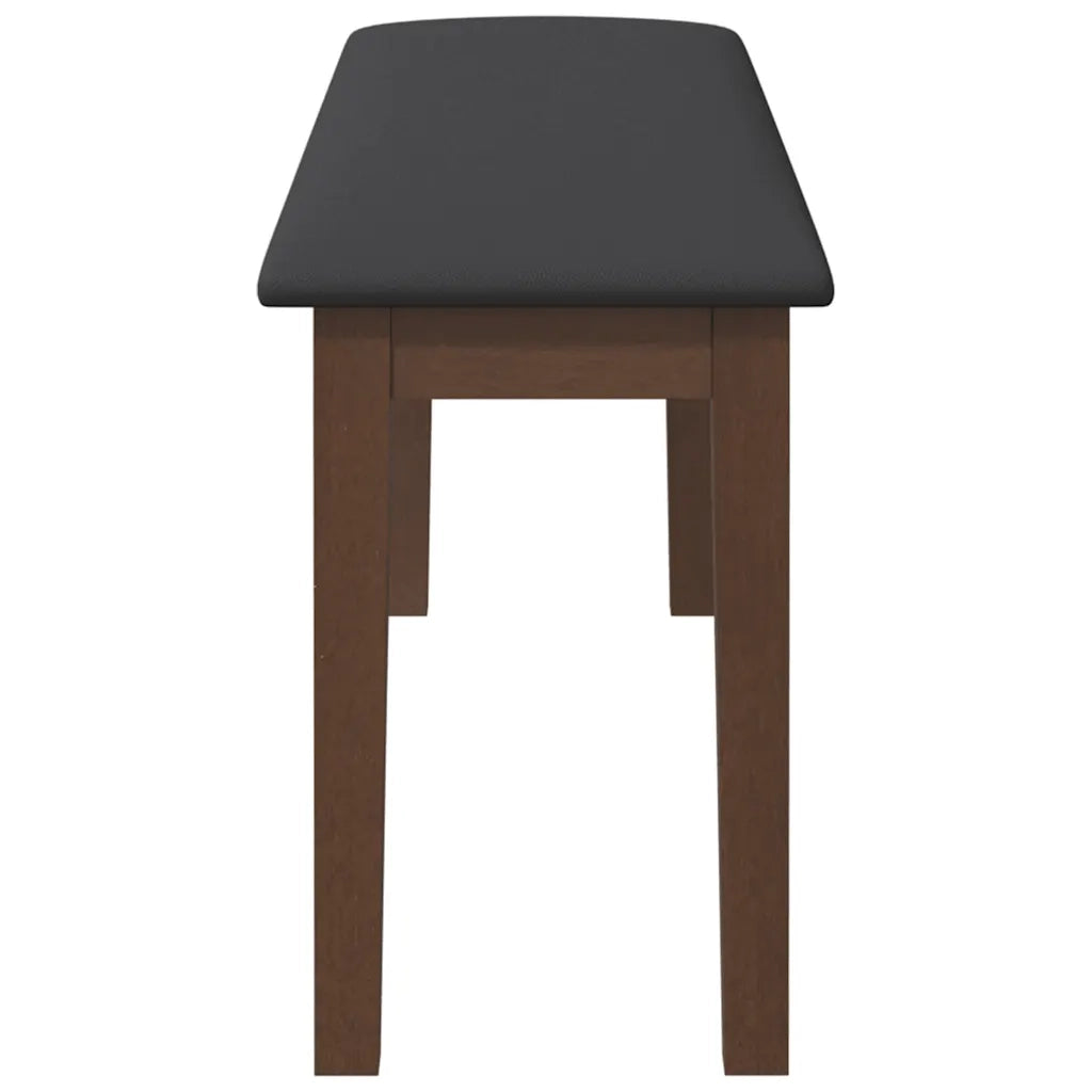 Panca 110 cm Marrone in Legno Massello di Hevea 4102602