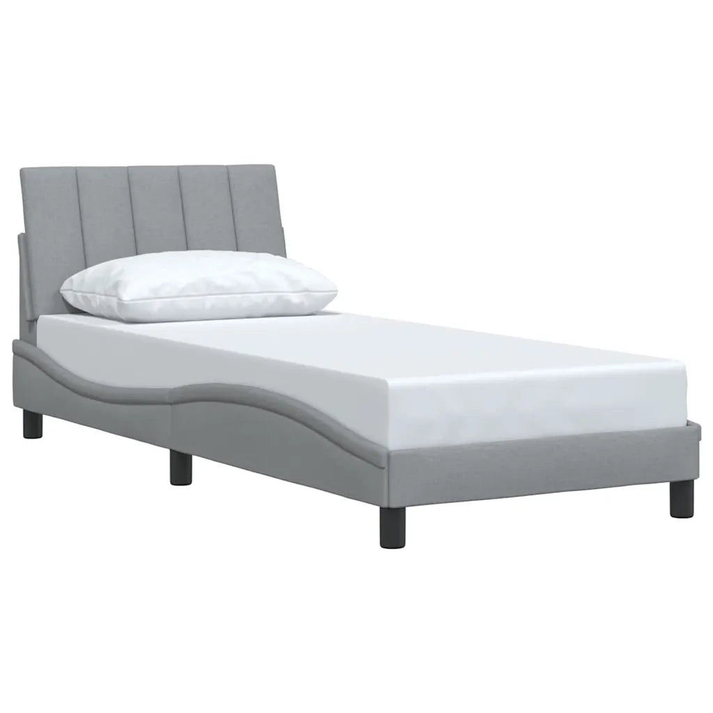 Giroletto senza Materasso Hanko Grigio Chiaro 80x200 cm Tessuto 3310349