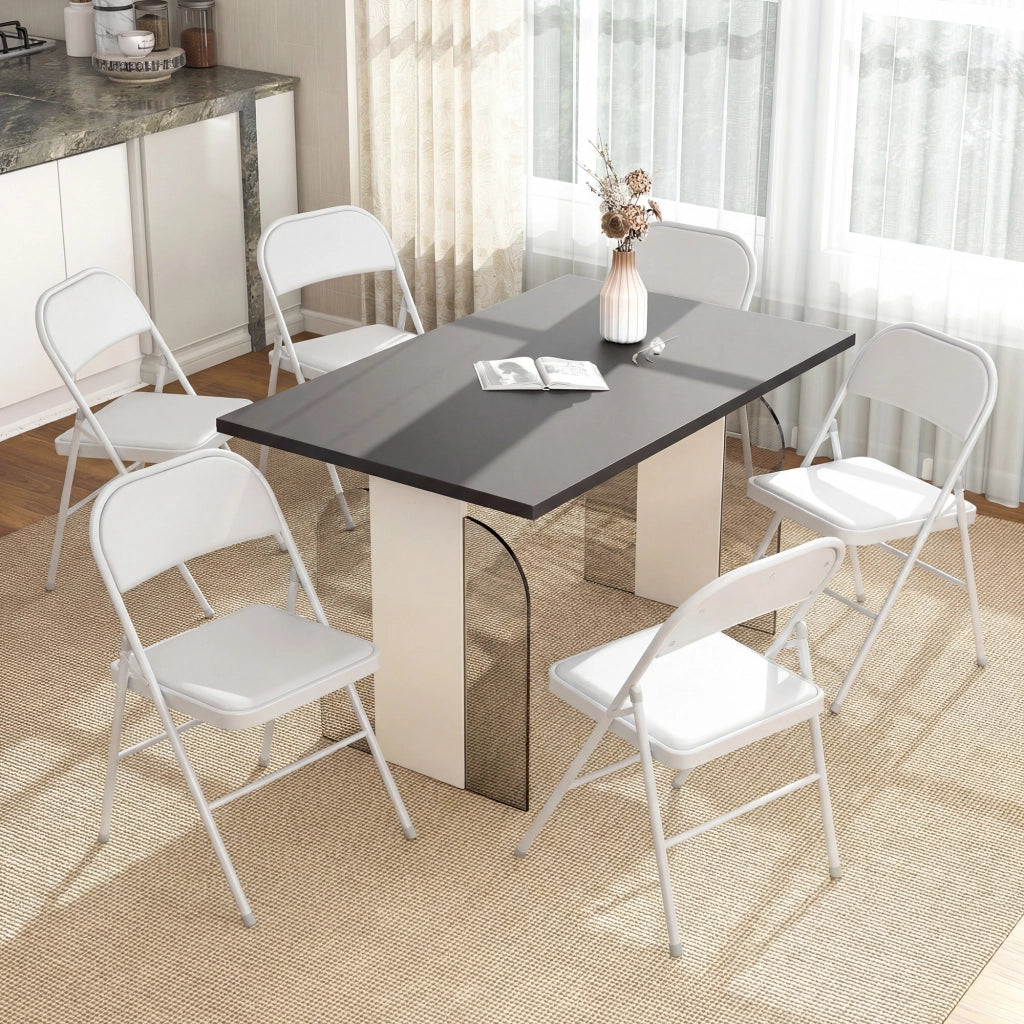 Sedia da pranzo pieghevole ¨C zephmum ¨C bianco 45x46x78 cm