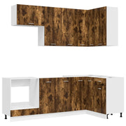 Unità Cucina LYON 8 pcs Rovere Fumo Legno ingegnerizzato 3438435