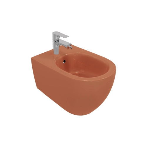 Sanitari sospesi opaco INFINITY: vaso, bidet, copriwater soft-close - Terracotta Opaco
