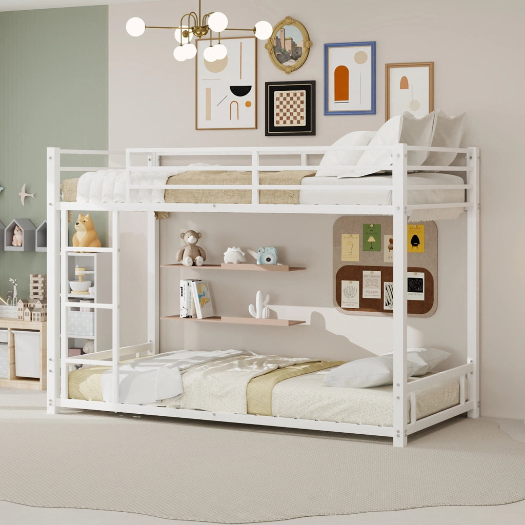 LETTO a castello in metallo bianco 197x98x136 cm