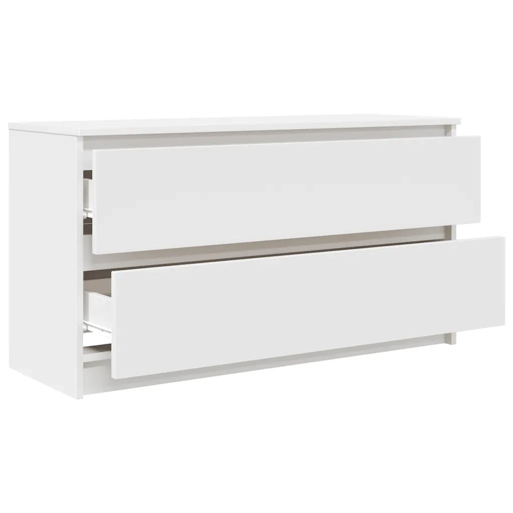 vidaXL Mobile Porta TV Bianco 100x35x54 cm in Legno Multistrato