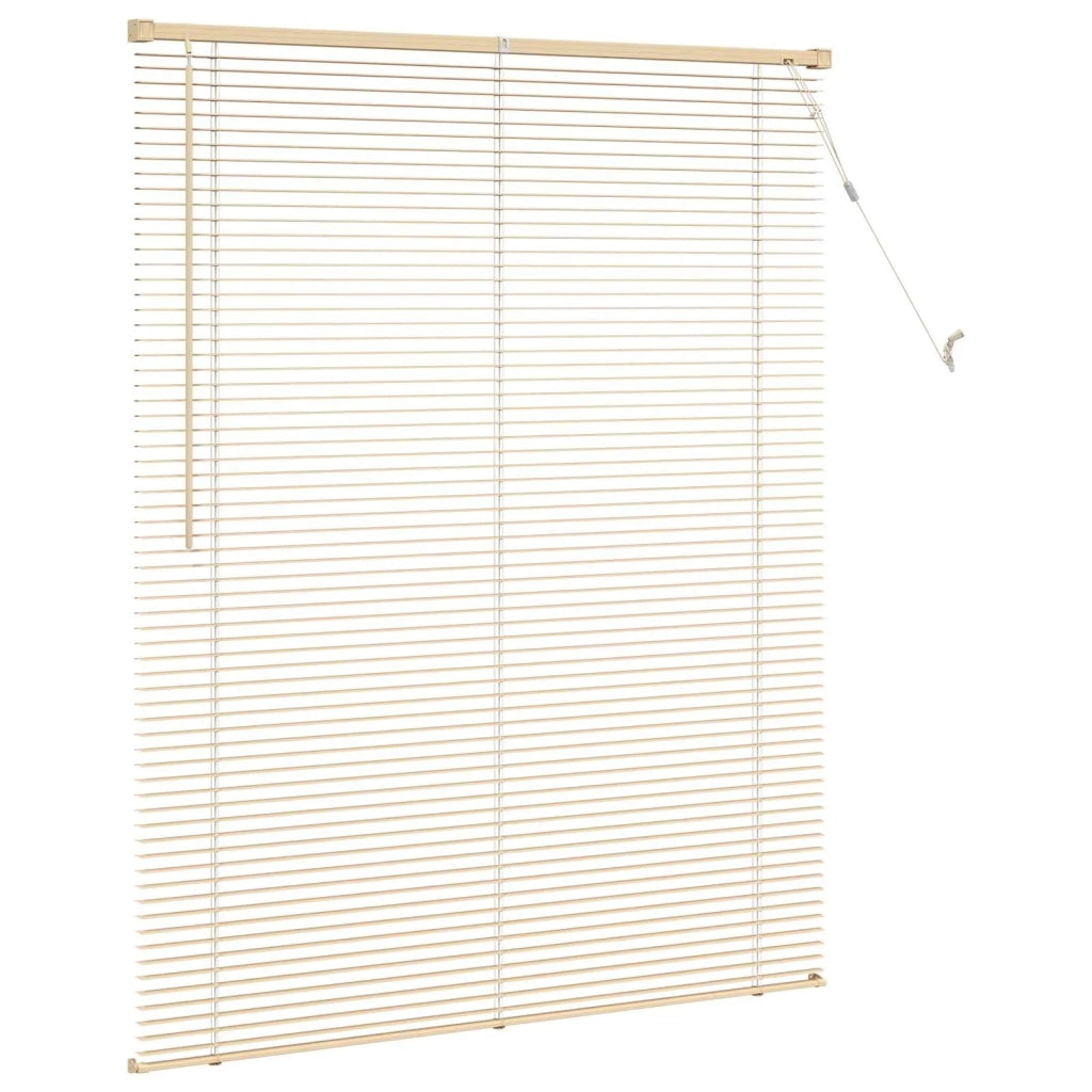 Tenda Veneziana Marrone Chiaro con Motivo 150 x 110 cm 25 mm