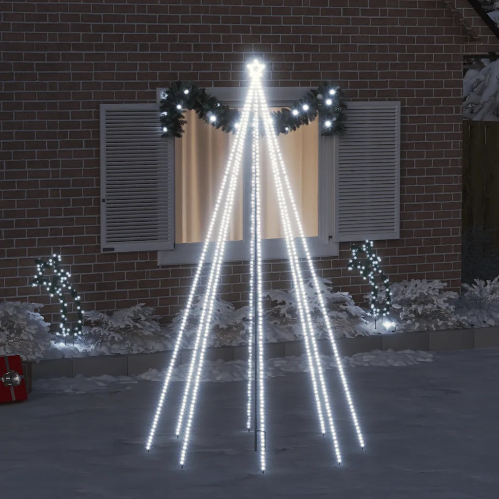 Albero di Natale Cascata Luci LED Interni Esterni 400 LED 2,5 m 328728