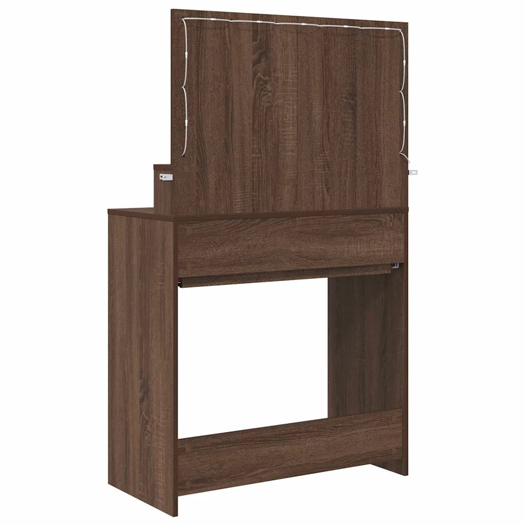Tavoli da Trucco per Camera da Letto Rovere Marrone 888974