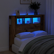 Testiera LED Legno Antico 120x18,5x103,5 cm Legno Multistrato 857684