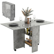Tavolo da Pranzo Pieghevole Allungabile ¨C Zephmum ¨C Grigio Cemento