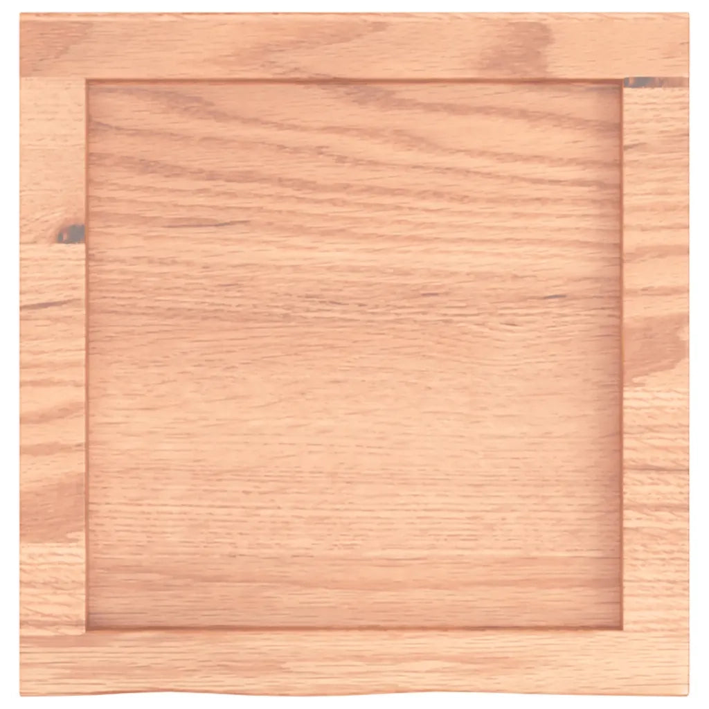 Ripiano Muro | Scaffale a Parete | Mensole Parete Marrone 40x40x(2-4) cm Massello Rovere Trattato
