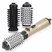 Draaibare krultang automatica, multifunzionale tre-in-uno, stile e arriccia i capelli, pettine, asciuga, set di due estremità in acciaio inox, presa per corrente europea.