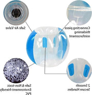 Bumpbal opblaasbar per coppia - pallone di gomma elastico per bambini - pallone da battito per bambini - dimensioni corpo 90 x 80 cm - blu - PVC - per bambini di età inferiore ai 3 anni.