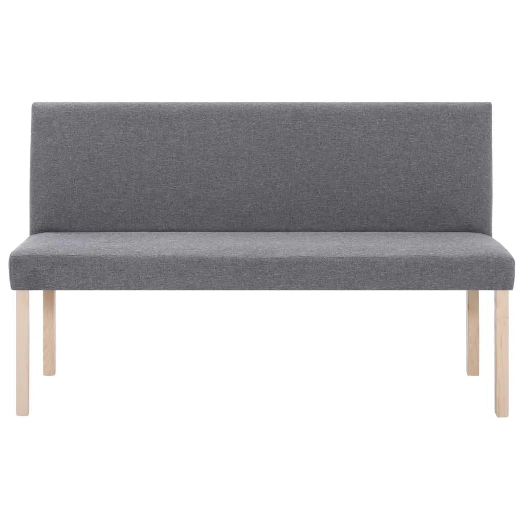 Panca/pouf/sgabello/panca mobile 139,5 cm grigio chiaro poliestere 3002101