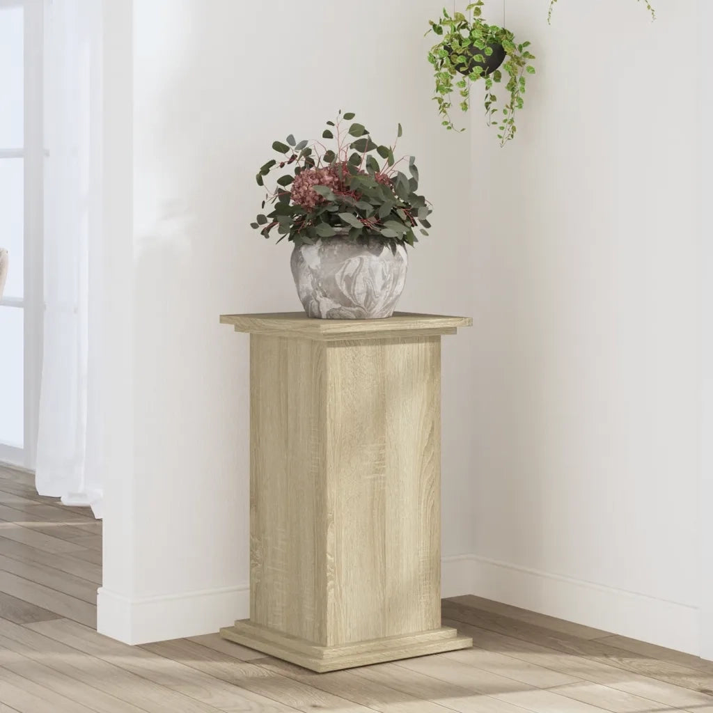 vidaXL Supporto per Piante Rovere Sonoma 33x33x60 cm Legno Multistrato