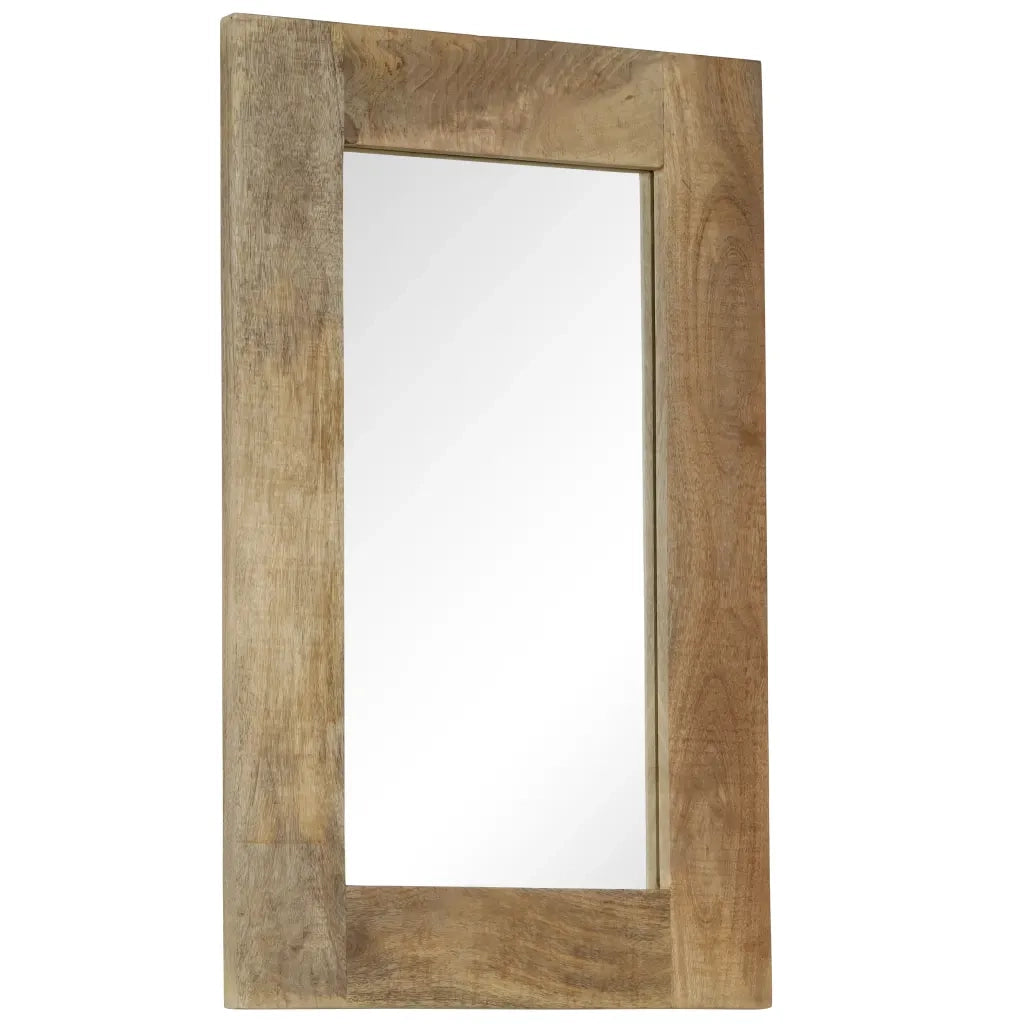 Specchio-Specchio Decorativo in Legno Massello di Mango 50x80 cm