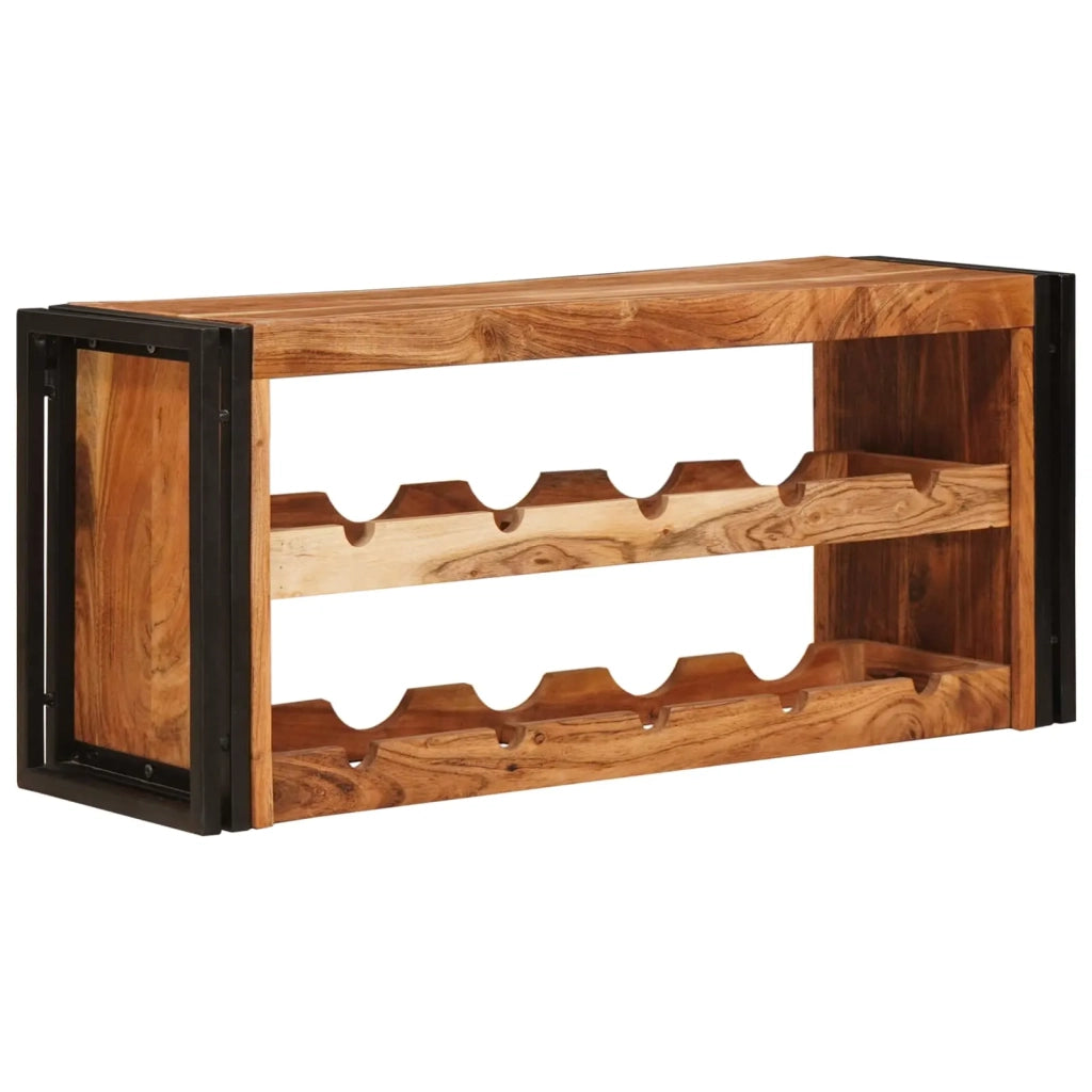Portabottiglie 100 x 45 x 33 cm Legno di Acacia Massello
