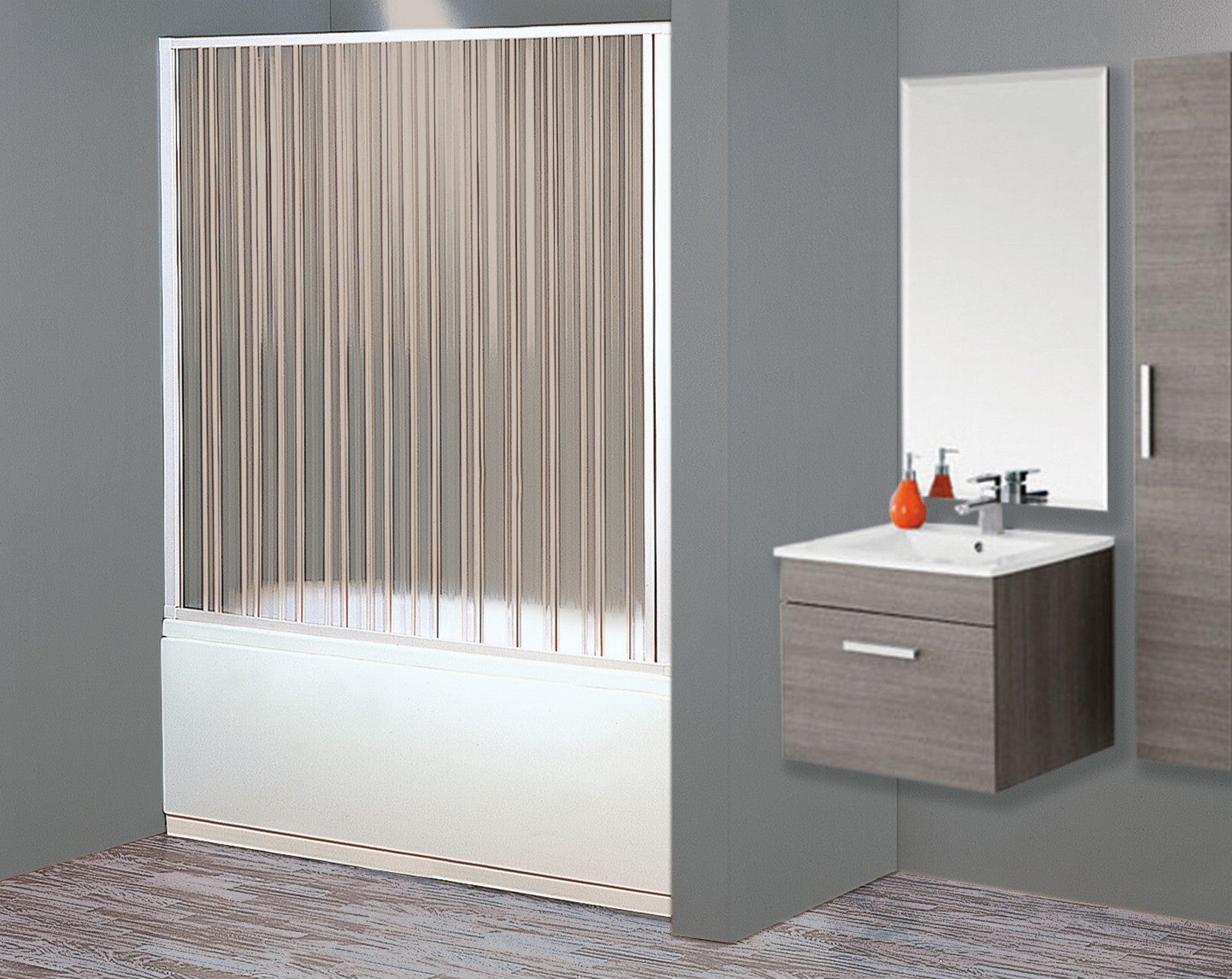 box vasca a soffietto 1 lato 170-140xh150 cm cod:ferx.92584