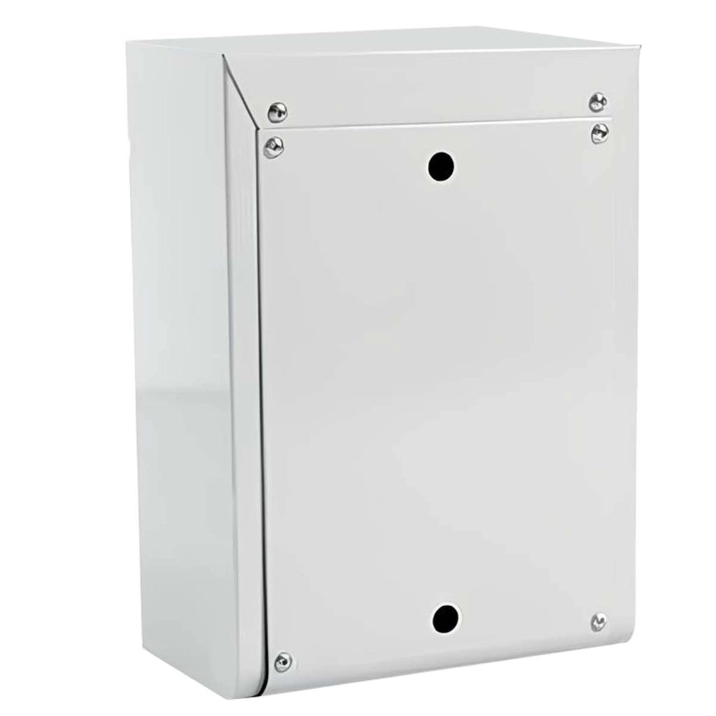 Cassetta delle lettere murale compatta in metallo con serratura a chiave 32x22x8,5 cm Bianco Avizar