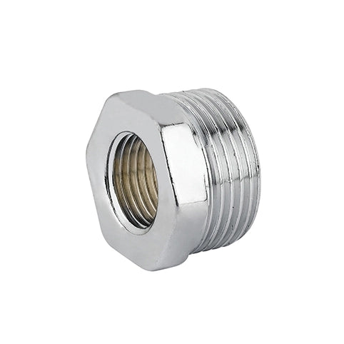 RIDUZIONE ESAGONALE MF OTTONE CROMO- 1/2 x 3/8- CAVAL- pezzi 10